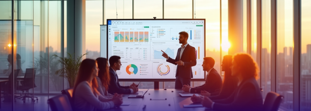 Oficina con personas trabajando